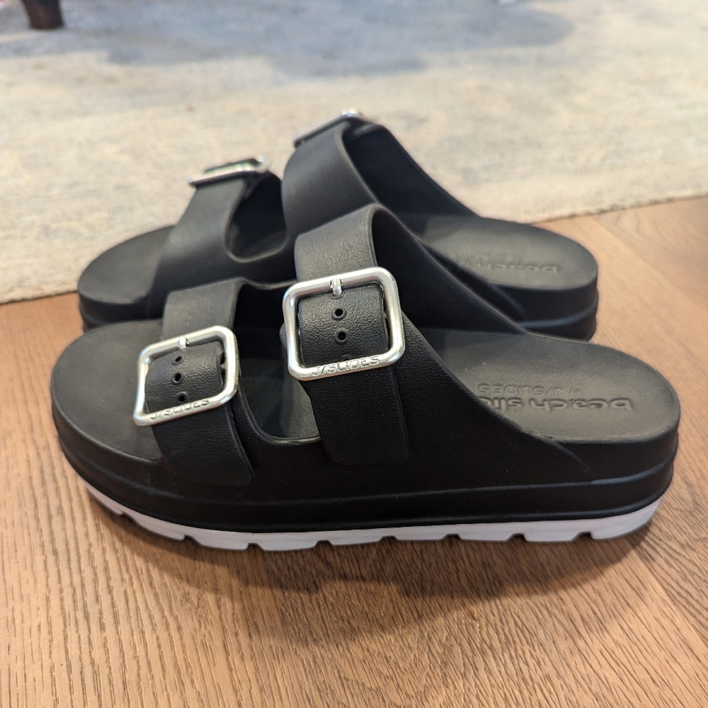 Beach Slides platform Sandals size 9